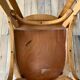 Set of 4 baumann bistro chairs in blond wood / honey stamped 40-50 years
