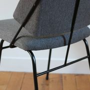 Series of 6 vintage modernist chairs Raphael Raffel, 1950s