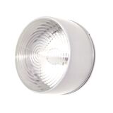 Ceiling lamp or wall lamp Holophane white opaline glass 1970 diameter 30cm