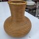 Rattan vase from the 60s