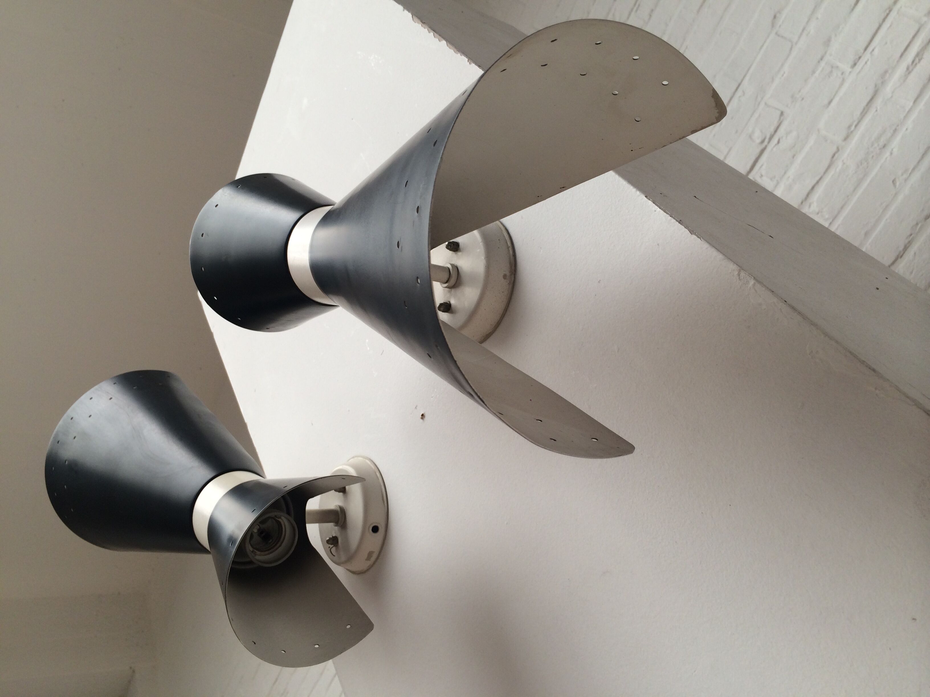 Elegant wall lamps by Stilnovo, anno 1950s (set of 2)