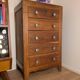 Art Deco chest of drawers 1940 vintage