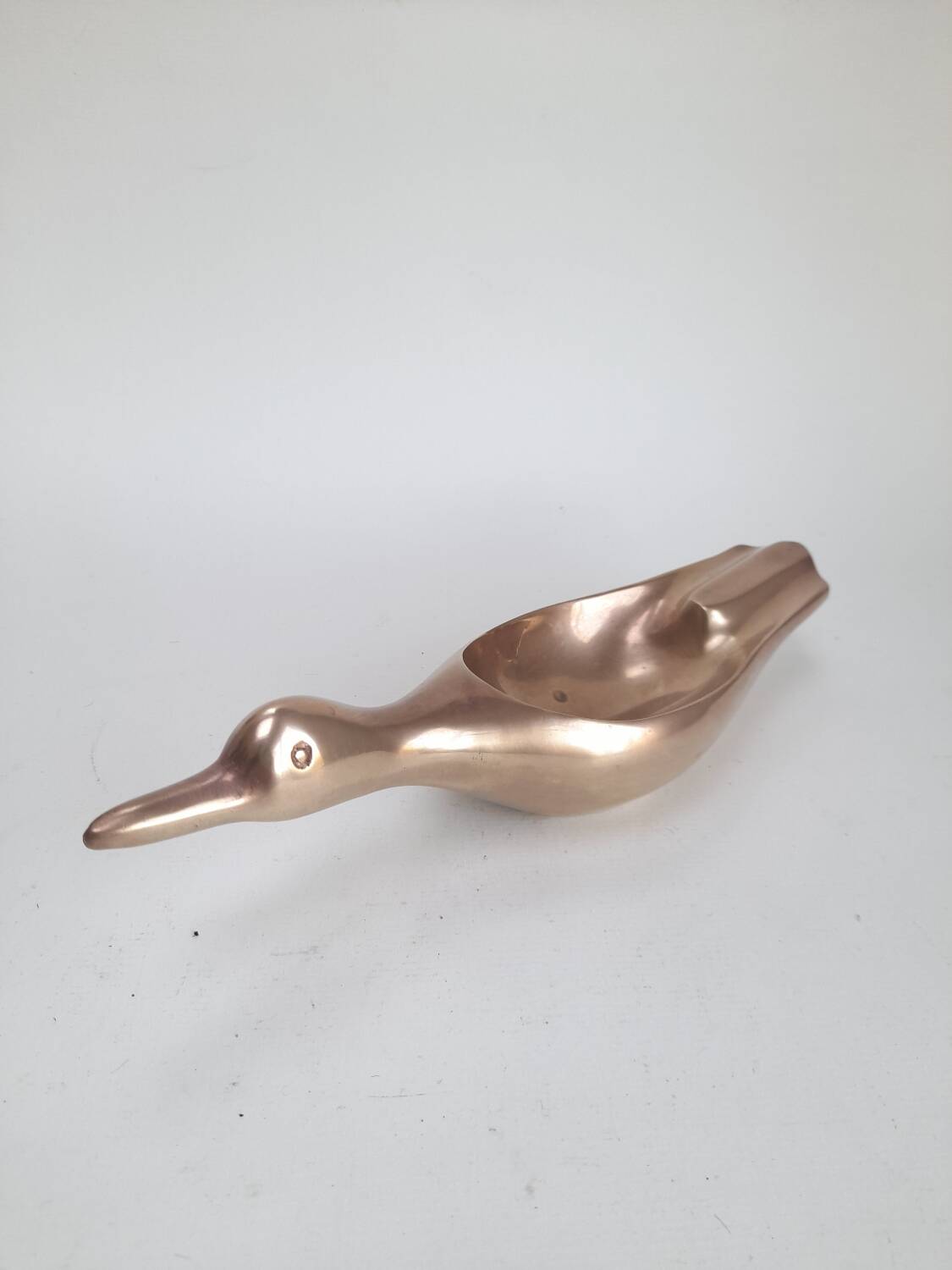 Cendrier canard en laiton massif