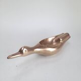 Cendrier canard en laiton massif