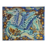 JCL Duprez tapestry "the azure horses"