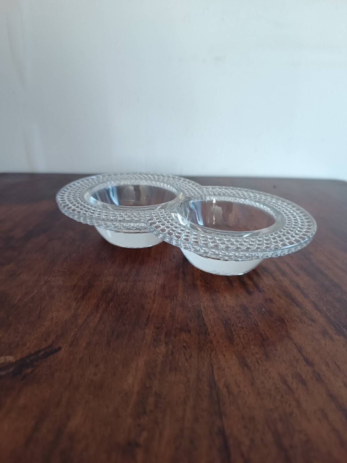 Crystal salt and pepper shakers