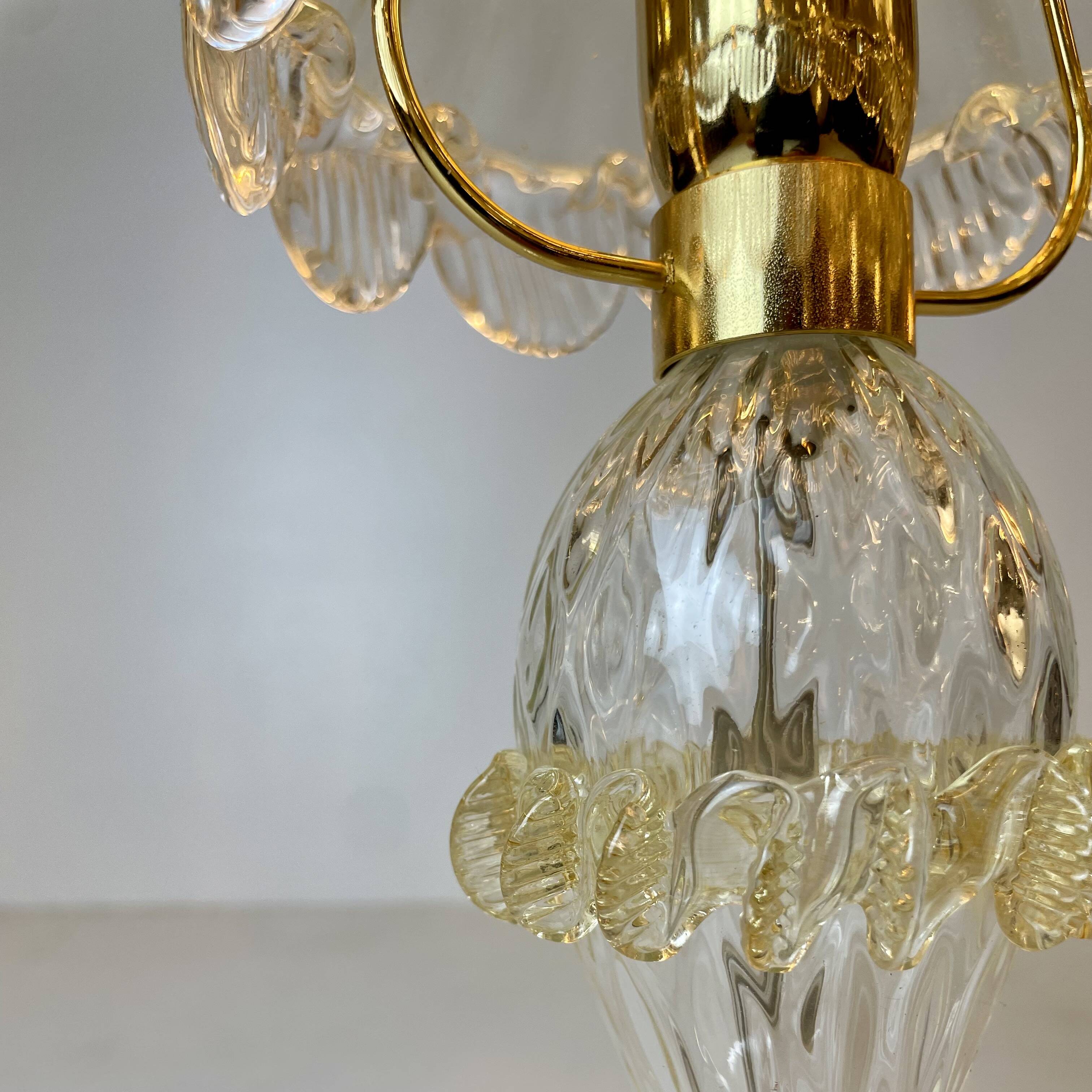 Murano Table Lamp in the style of Barovier & Toso, 1980s