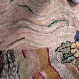 Handmade american hooked antique rug 100cm x 174cm 1880s