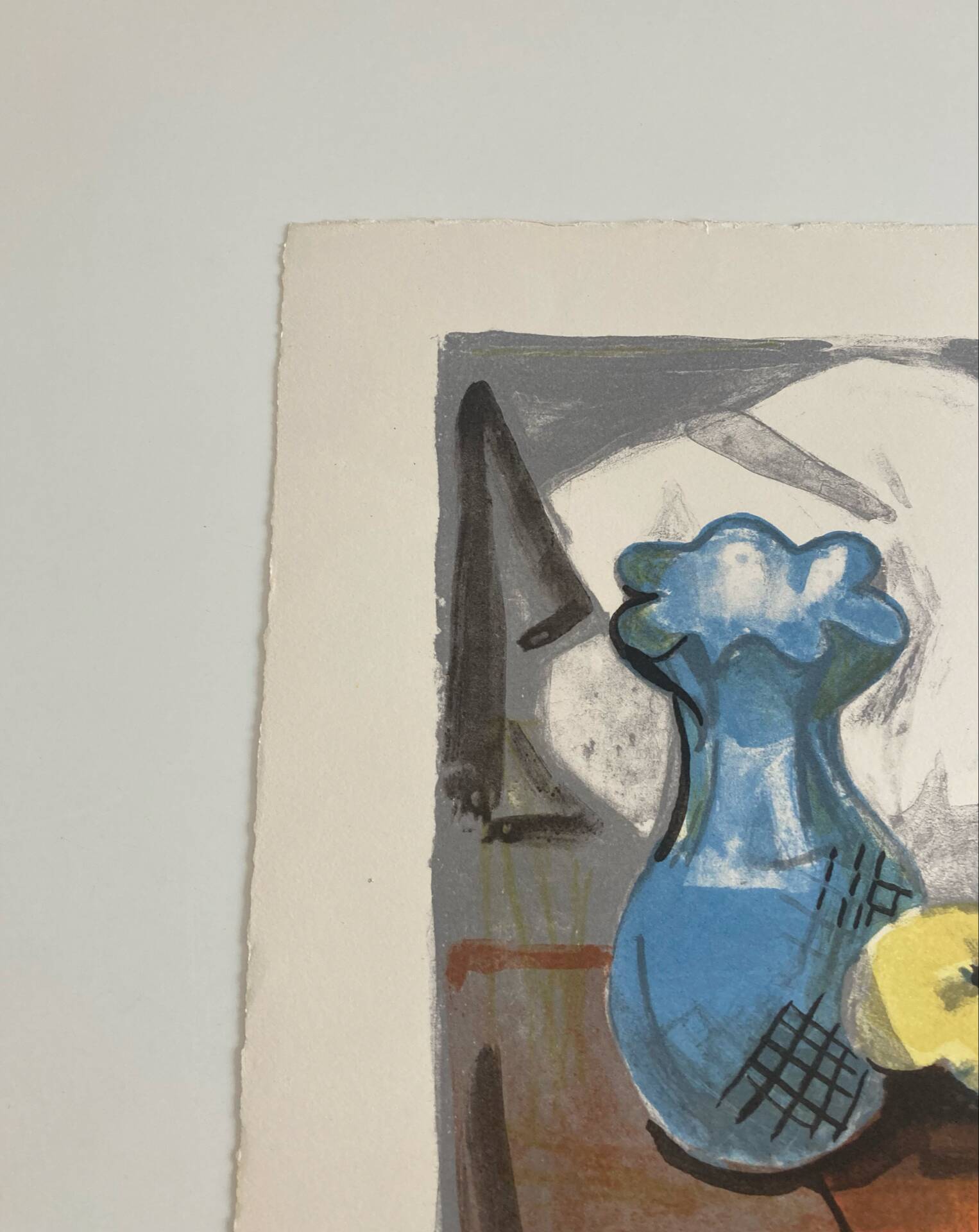 Lithographie signée Georges Lambert - Nature Morte - 1954