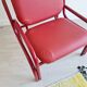 Fauteuil design italien rouge années 80