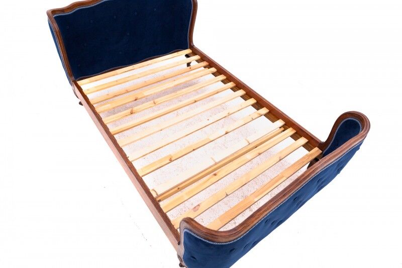 Antique bed, France, circa 1900. After renovation.