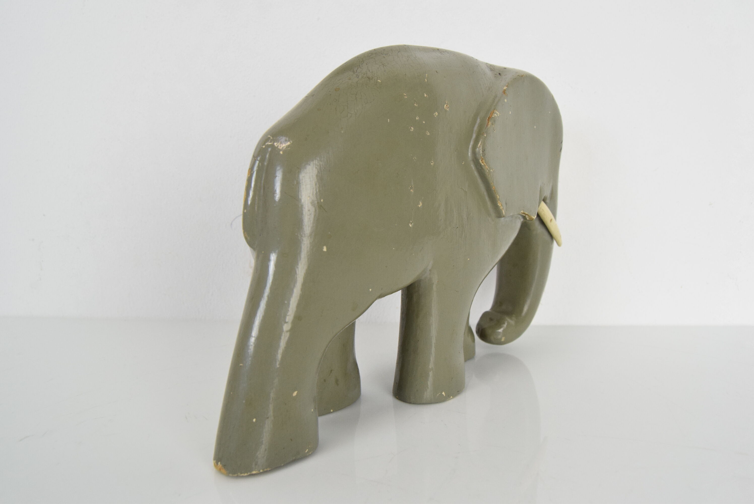 Art deco sculpture wood elephant,circa 1930's