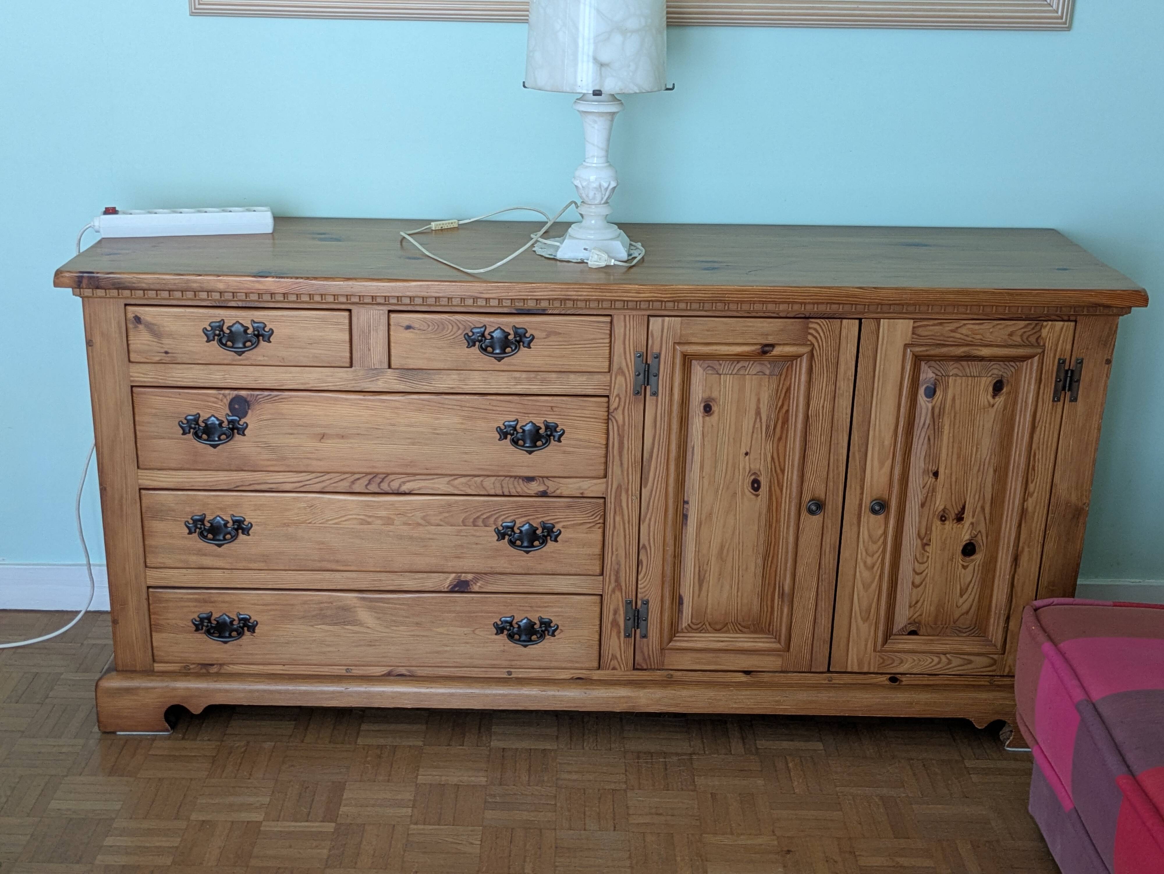 Grand buffet en bois massif 180 cm – Fabrication Bostic