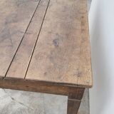 Old rustic farm table in solid oak 19th - 1m12