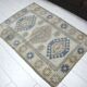 Tapis Oushak bleu et beige sku 1163