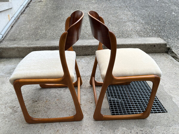 4 Chaises Baumann Traîneau