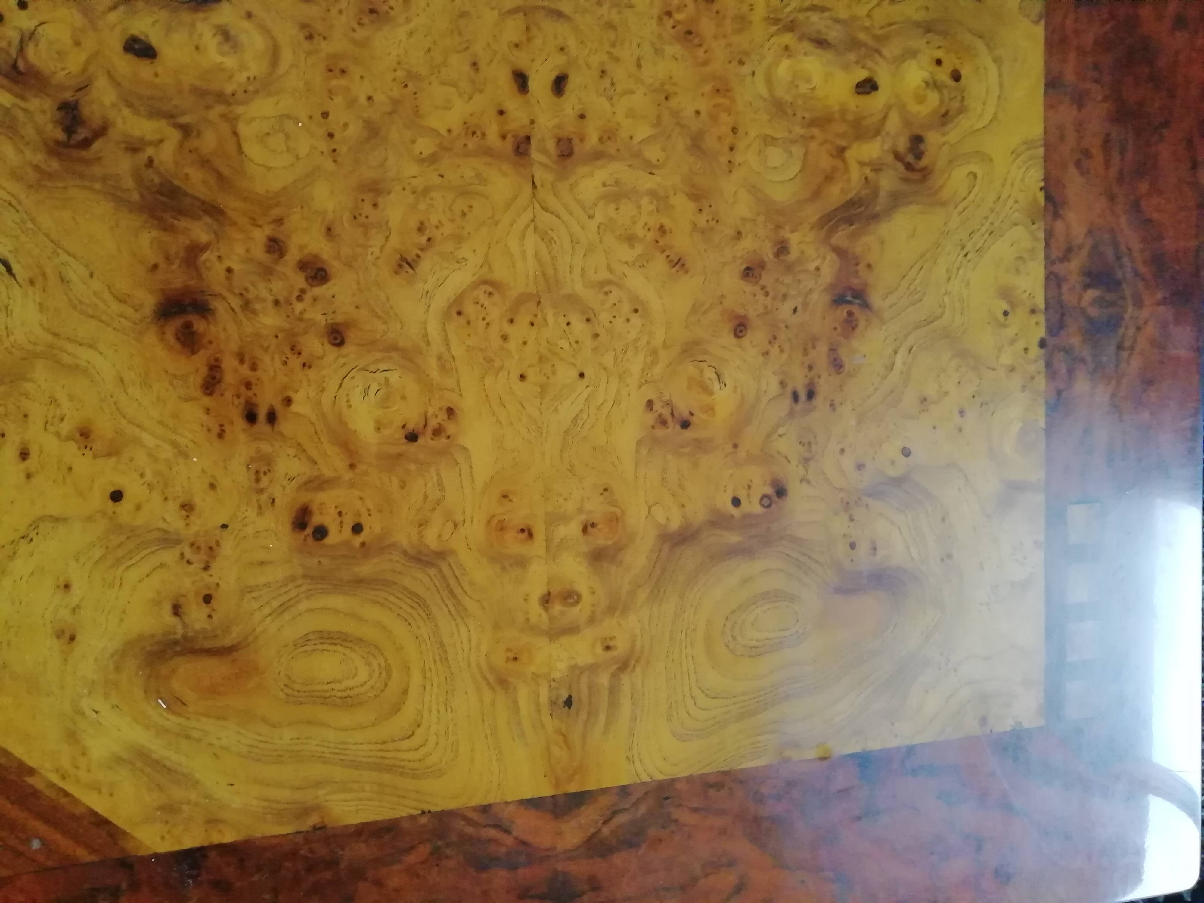 elm burl coffee table