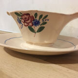 Vintage Digoin Sarreguemines sauceboat
