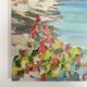 Huile sur toile paysage de port fleuri