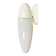 Industrial White Bakelite Wall Light with Milk Glass, 1950s