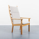 GE 284A high-backed lounge chair by Hans Wegner for Getama