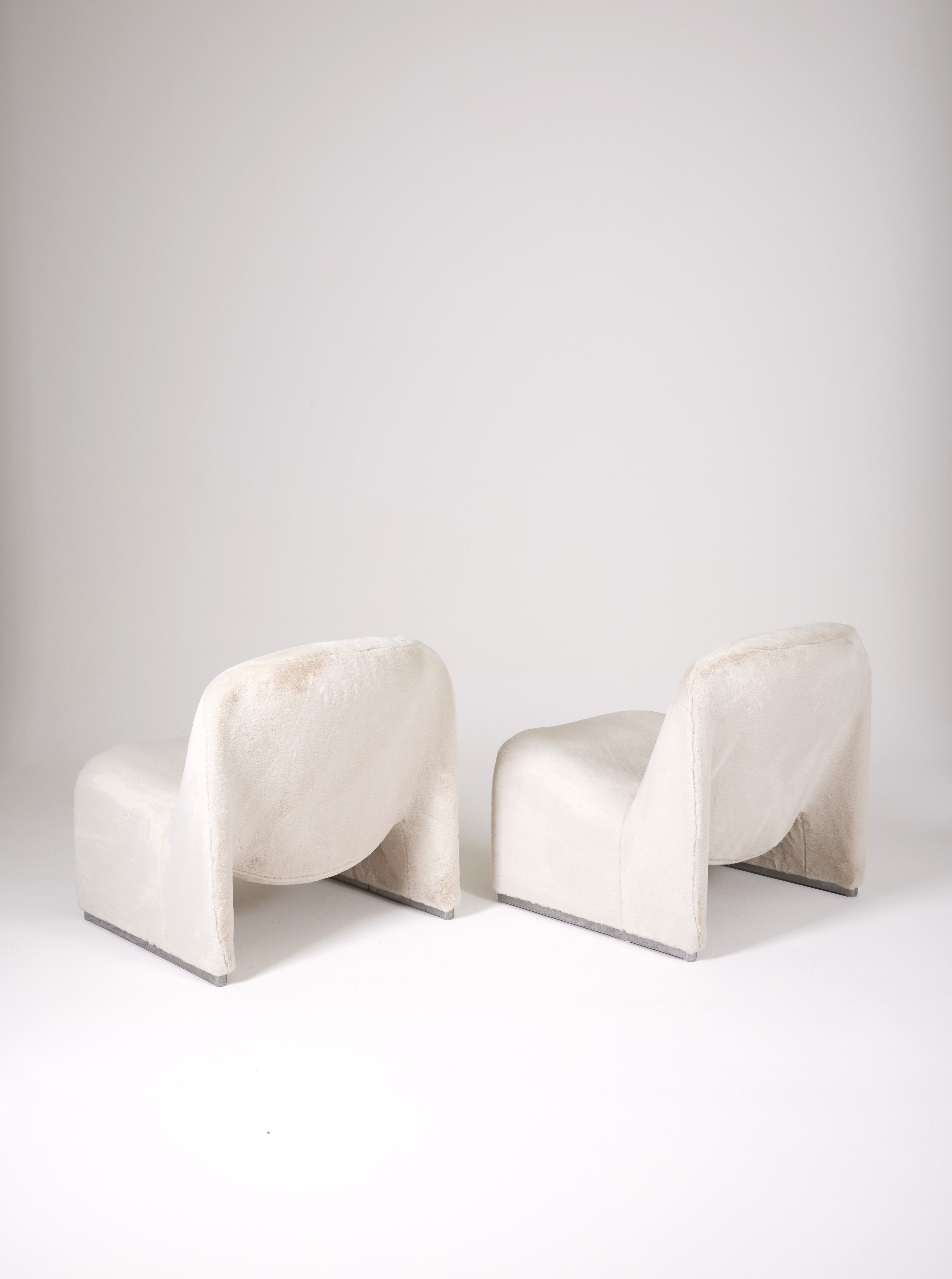 Pair of Alky armchairs by Giancarlo Piretti for Artifort, Italy 1970s