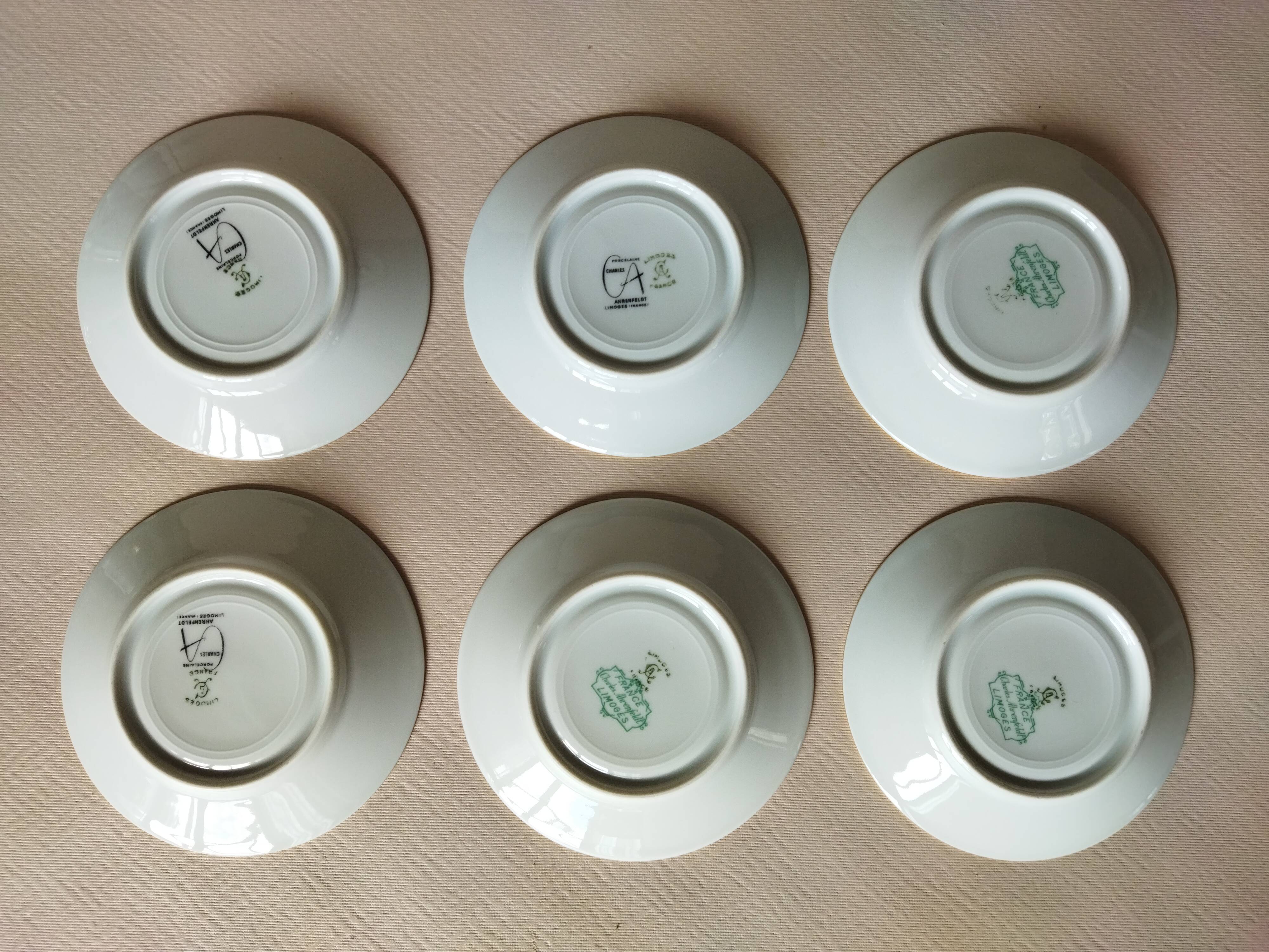 10 Ahrenfeldt Limoges coffee cups
