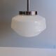 Lustre bistro - White opaline globe - 1950