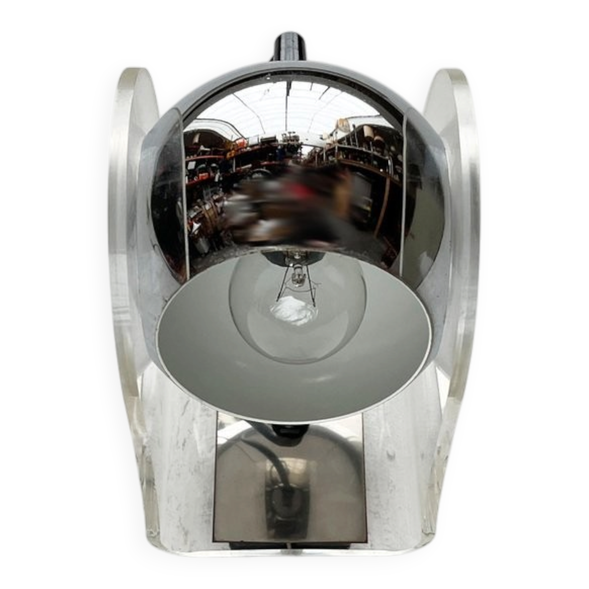 German wall lamps model 540 from the mid-century space age in the style of Gino Sarfatti, 1960s, set of 2.