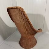 Vintage wicker chair 1970's