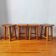 4 vintage 1970s Scandinavian style stools