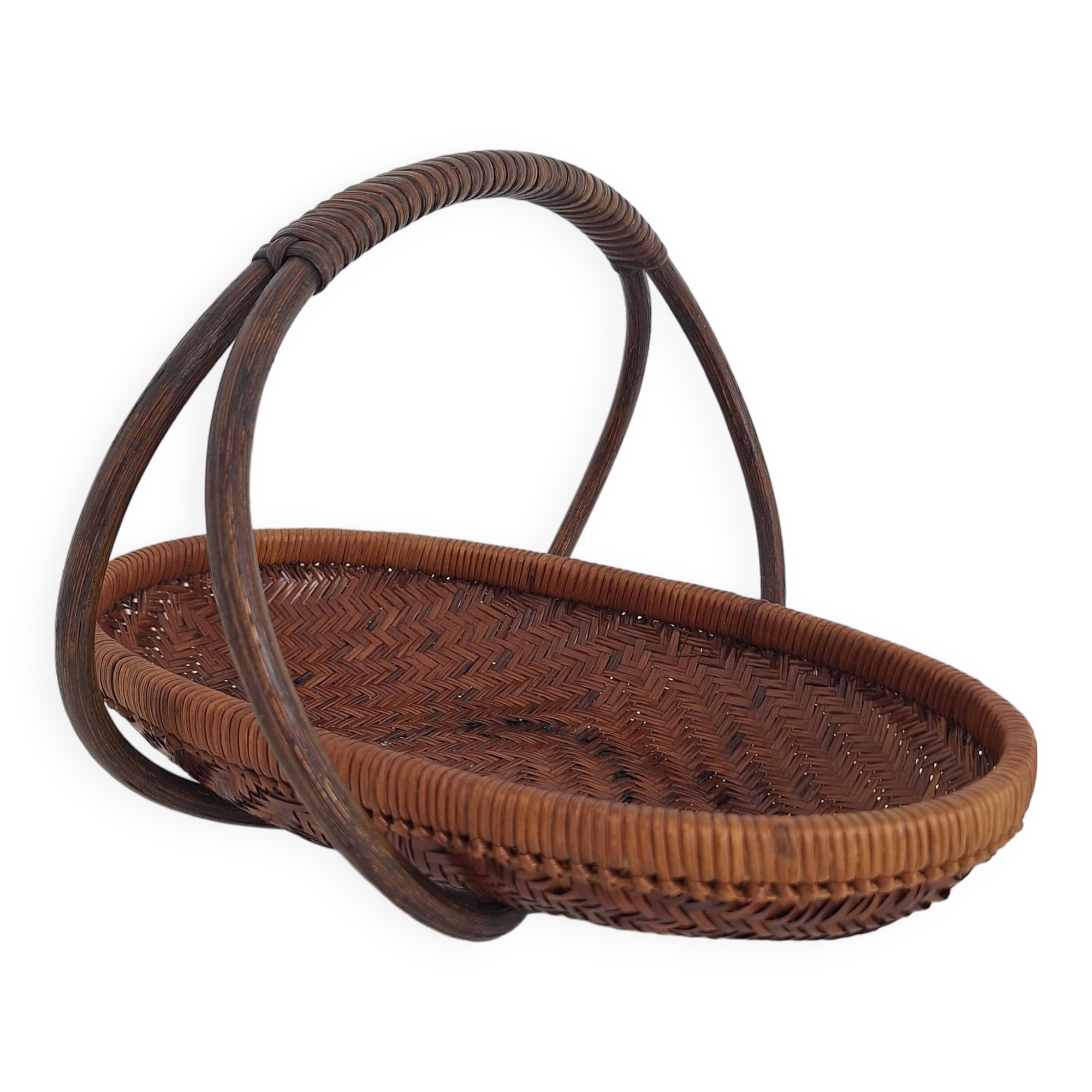 Vintage bamboo basket