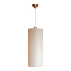 Vintage 1950 glass cylinder pendant light