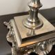 Old rattan candle holder lamps (X2)