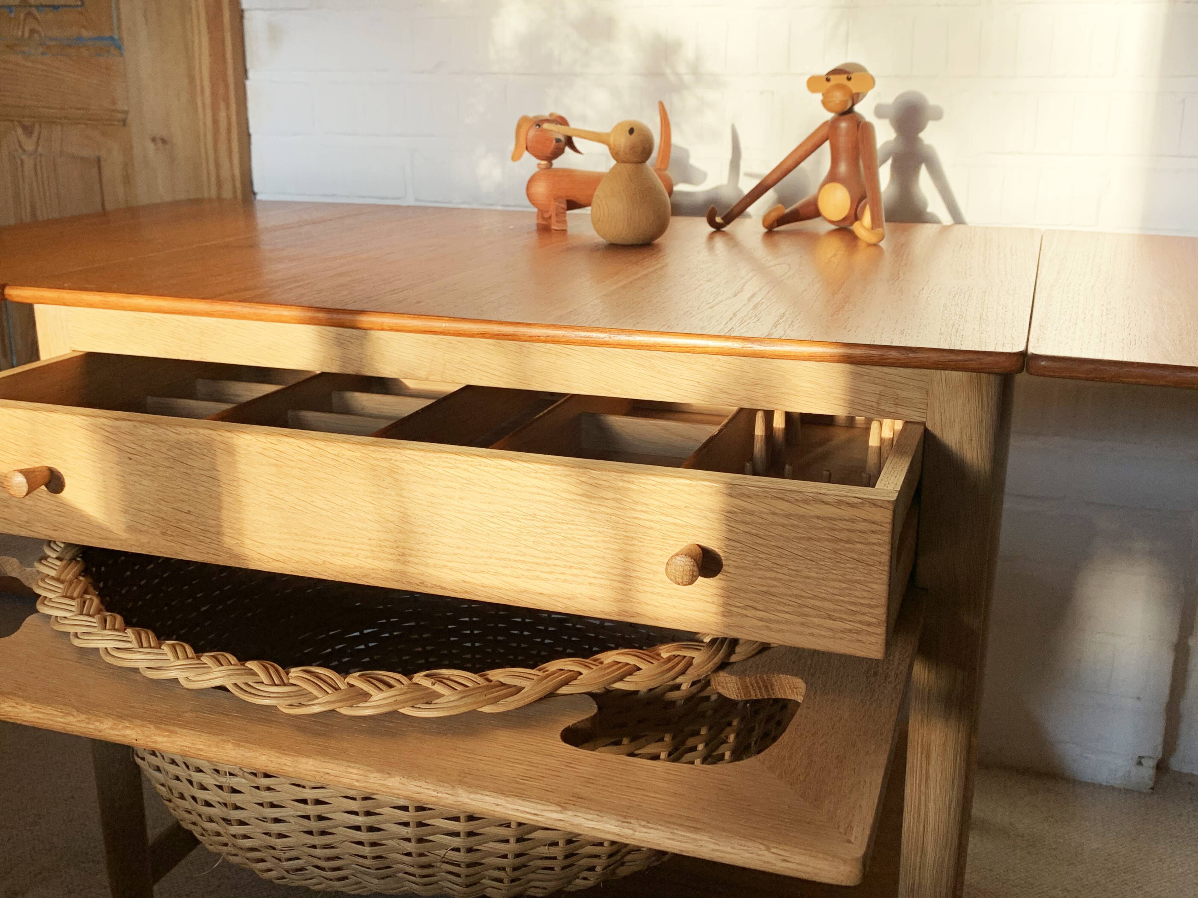 Danish design sewing table Hans Wegner edition Andréas Tuck 1950