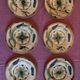 Set of 10 late 19th century dessert plates in barbotine, Wasmuel