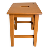 Tabouret de ferme art populaire peinture barn d'origine