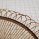 Wicker fruit basket with butterfly