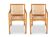 Ruud Jan Kokke. Pair of minimalist oak armchairs. 1980s.