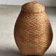 Large oval basket Indonesian weaving with lid H65 D50