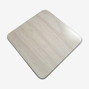 Flat bottom in white veined formica gray - vintage