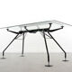 Nomos table-desk in black by Norman Foster 1986 for Tecno, Italy