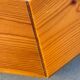 Octagonal pine mirror in 1980s Scandinavian design.
