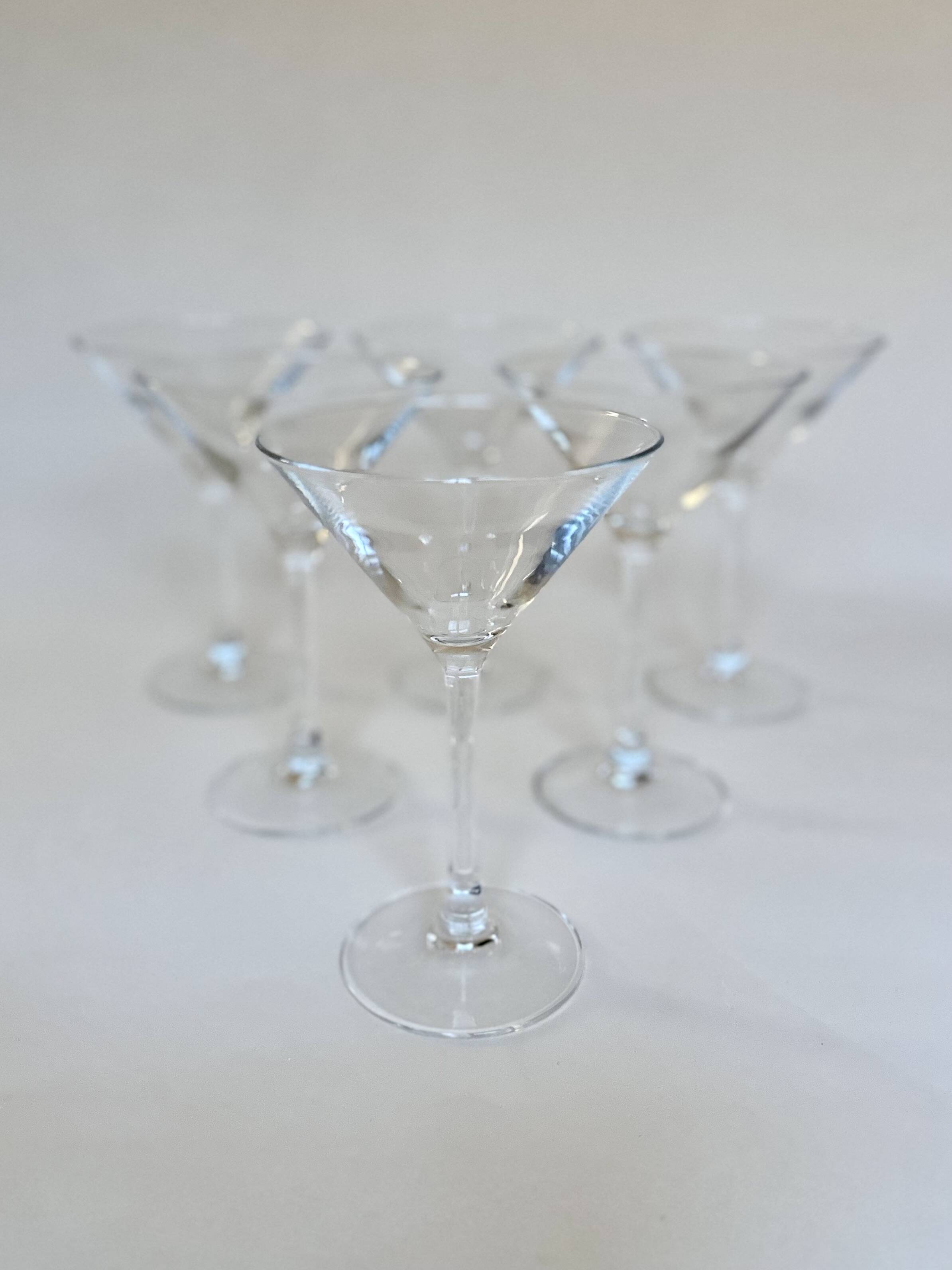 Set de six verres à martini