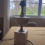Travertine lamp
