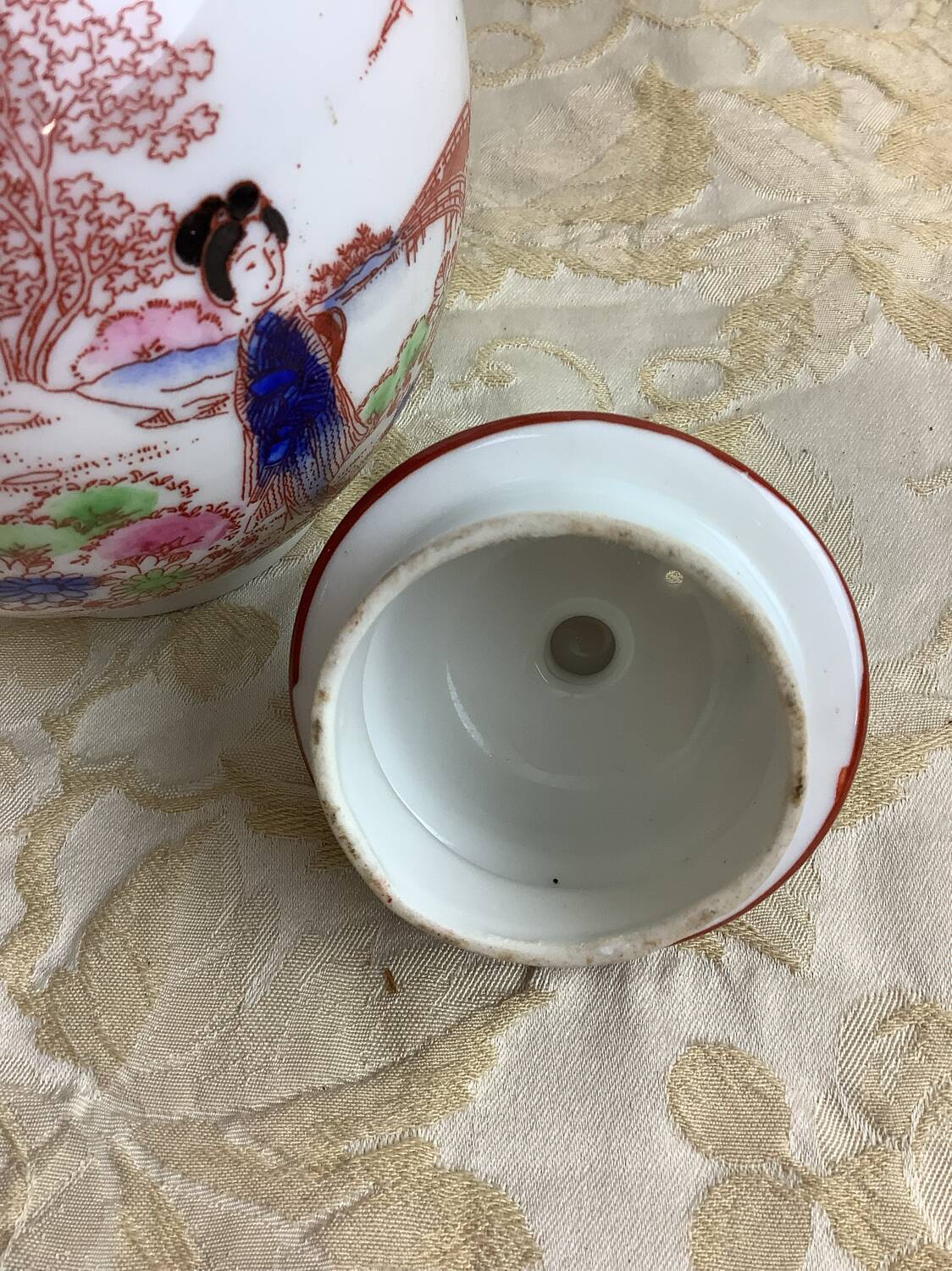 Antique Japanese porcelain teapot