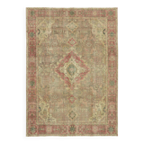 1970s 245 cm x 340 cm beige wool carpet