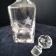 Crystal whiskey decanter Vine leaf decoration