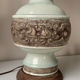 Vintage ceramic foot lamp
