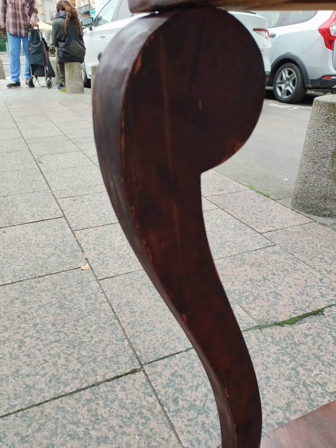 Antique Louis XVI style console with marble top